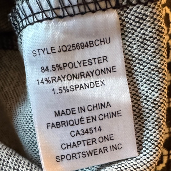 Jules & Leopold Black & White Wide-Leg Pants – S/P - Picture 9 of 10